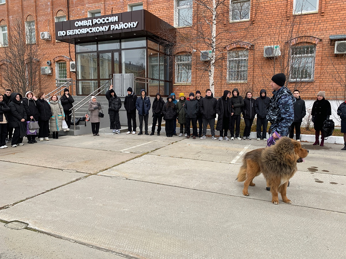 В Белоярском полицейские рассказали учащимся о службе