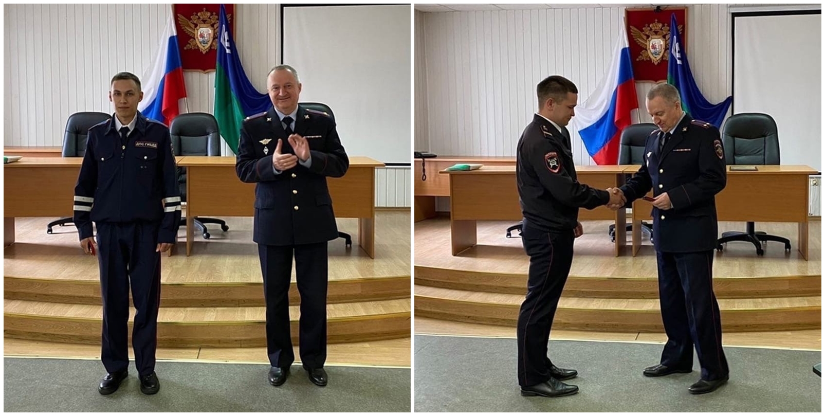 В Белоярской полиции стало доброй традицией в торжественной обстановке вручать первые погоны молодым сотрудникам