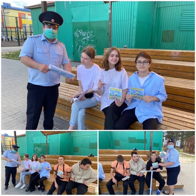 О соблюдении ПДД полицейские поговорили с детьми и подростками в скейт-парке