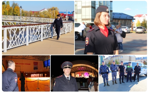 Полицейские Белоярского в полном объеме обеспечили правопорядок во время праздничных мероприятий, посвященных Дню района